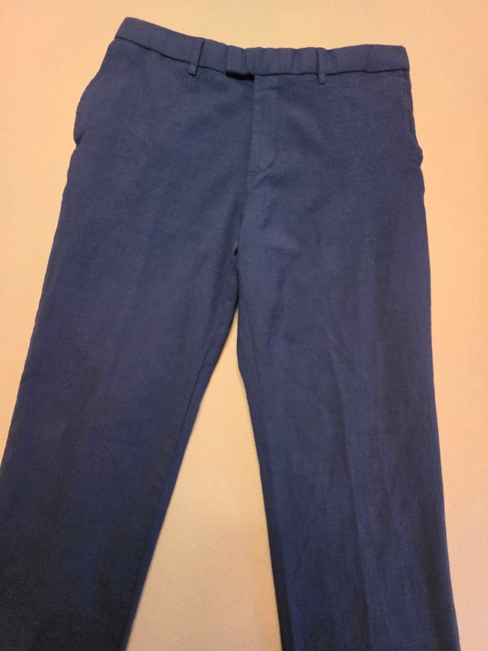 Banana Republic Slim Fit Marzotto Italian Wool Dress Pants Navy Blue Sz 34x32